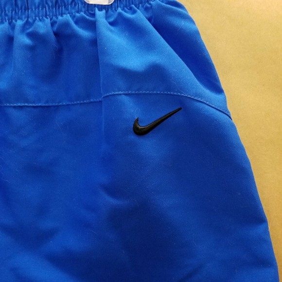 Nike nylon Swim Trunks board shorts Men Teen 30" + stretch Blue swimming Shorts - Picture 2 of 8